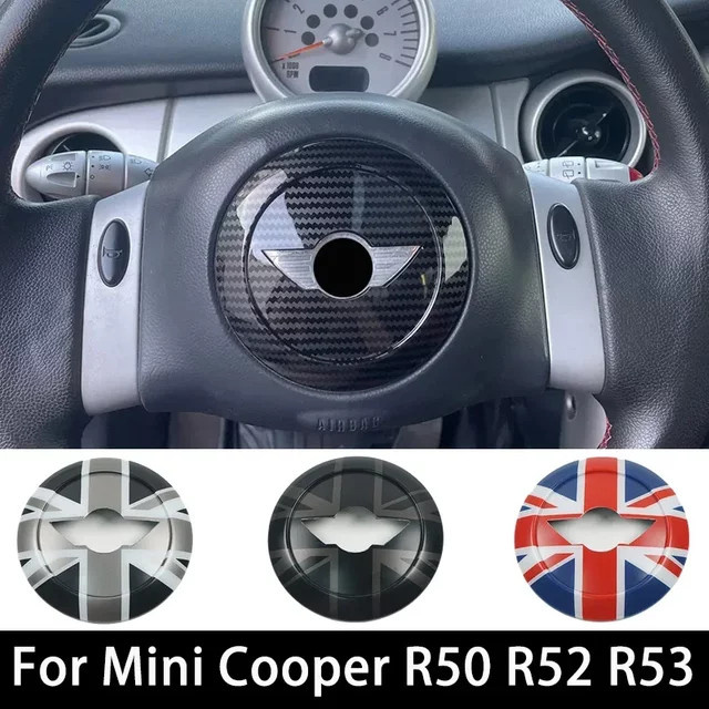 Auto Lenkrad Center Panel Aufkleber für MINI Cooper R50 R52 R53 Innenraum Styling Zubehör - Bild 1