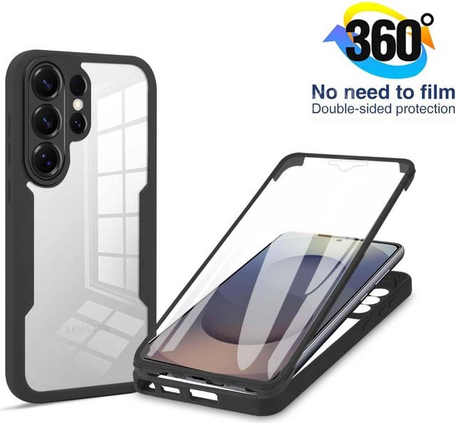 CYYWN 360 Full Body Screen Protector Transparente Stoßfeste Hülle für Samsung Galaxy S26 Ultra S26Plus S26 in Blau - Bild 1