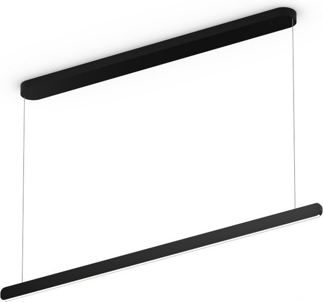 Occhio Mito linear volo 140 up LED-Pendelleuchte in Schwarz matt mit Occhio air Modul und x-tra warm LED (2200K - 3500K) variabel einstellbar von 65-165 cm - Bild 1