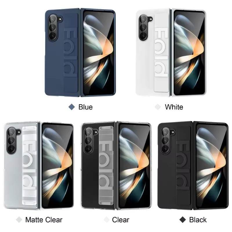 Samsung Armband-Handyhülle aus Silikon mit Handschlaufe für Galaxy Z Fold 6, Z Fold 5, Z Fold 4 und Z Fold 3 in Blau - Bild 3