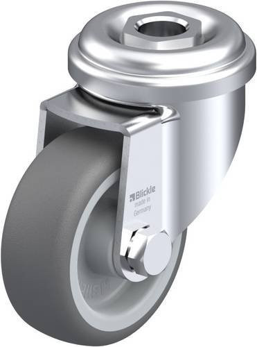 Blickle LRA-PATH 50G Lenkrolle in Grau mit Stahl- und Kunststoffkomponenten, Rad-Durchmesser: 50 mm, Tragfähigkeit: 75 kg - Bild 1