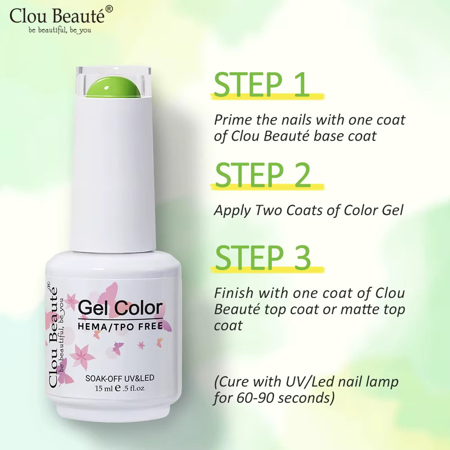 Clou Beaute Glitzer-Gel-Nagellack, 15 ml, Schimmernd - Bild 1