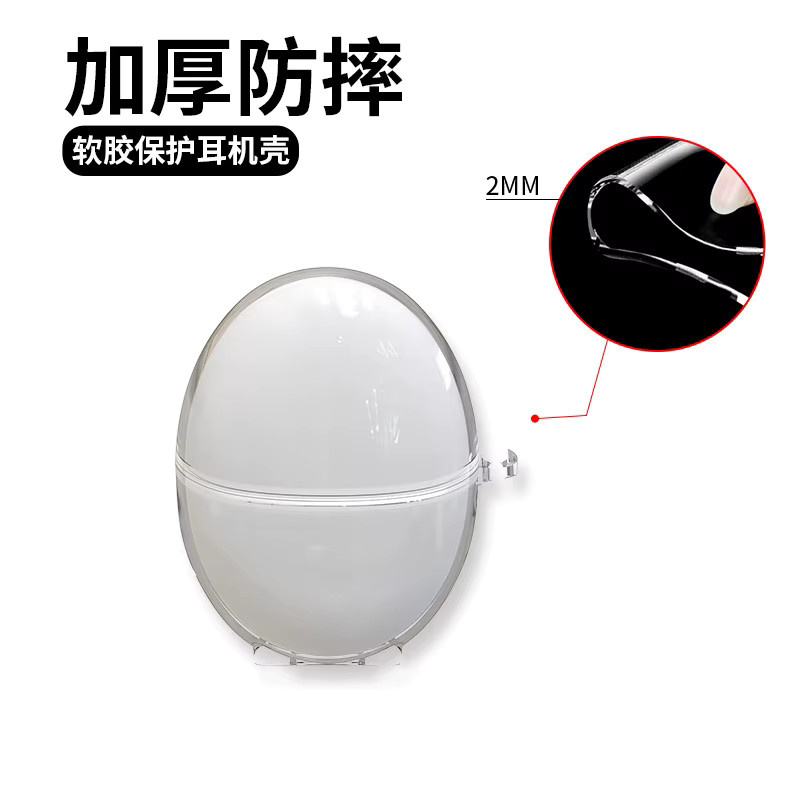 Stoßfeste und staubdichte Softshell-Hülle für Huawei FreeBuds 6 und FreeBuds 5 in Transparent - Bild 2