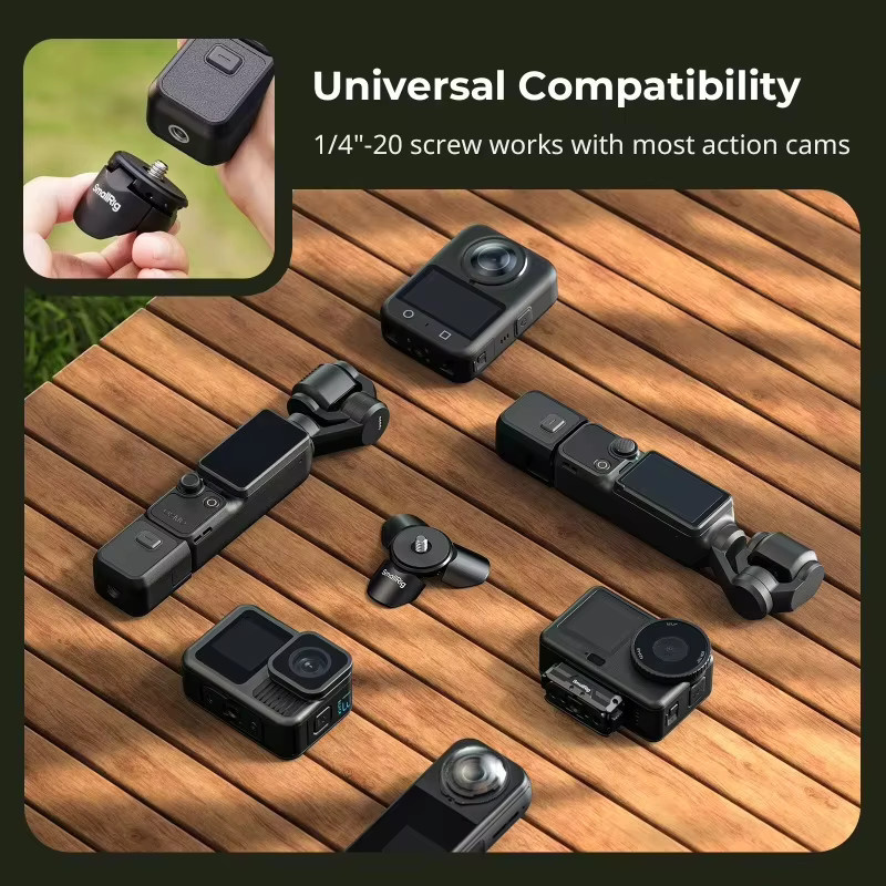 Smallrig Mini-Stativ-Tischständer mit magnetischem Schnellverschluss für DJI Osmo Pocket 3 und 4, Schwarz, Modell 6083 - Bild 4