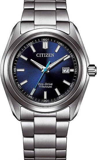 Citizen Armbanduhr, Solar, Titan, Blau, 40 mm, Herren - Bild 1