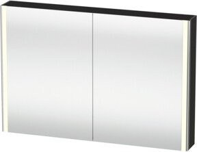 Duravit Uni-Spiegelschrank XSquare mit 2 Türen, LED-Beleuchtung und Sensorschalter, grau, wandhängend, B/T/H: 120 x 15,5 x 80 cm - Bild 1