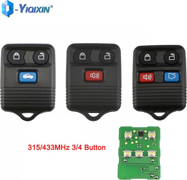YIQIXIN Autoschlüssel Fernbedienung 315/433 MHz in Schwarz für Ford, Lincoln, Mazda und Mustang - Bild 1