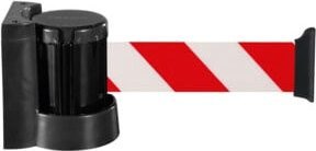 Moravia Absperrband Morion rot/weiß schraffiert mit einer Länge von 3000 mm - Bild 1