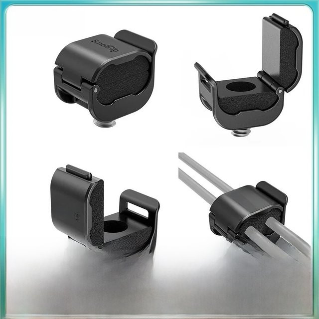 SmallRig Kabelklemme für USB-C Kamera-Kabel, kompakt und leicht, Schwarz, 4er-Set - Bild 1