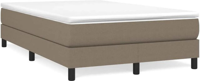 vidaXL Boxspringbett mit Matratze Hybrid-Design in Taupe, B/T/H: 120 x 200 x 25 cm - Bild 1