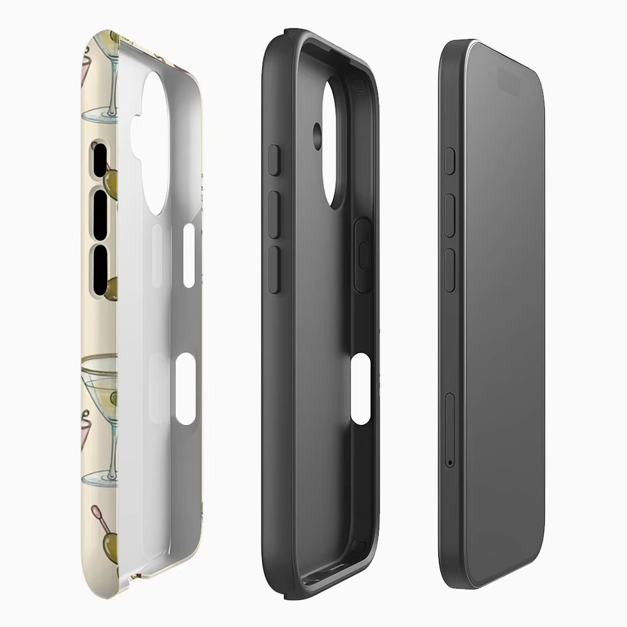 Potdemiel Robuste Magnetische Handyhülle Olive Martini für iPhone 17 16 15 14 13 Pro Max Plus in Grün - Bild 2