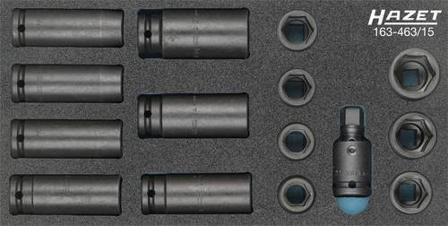Hazet Werkzeugmodul 163-463/15, 15-teiliges Set, 1/2 Zoll, Grau - Bild 1