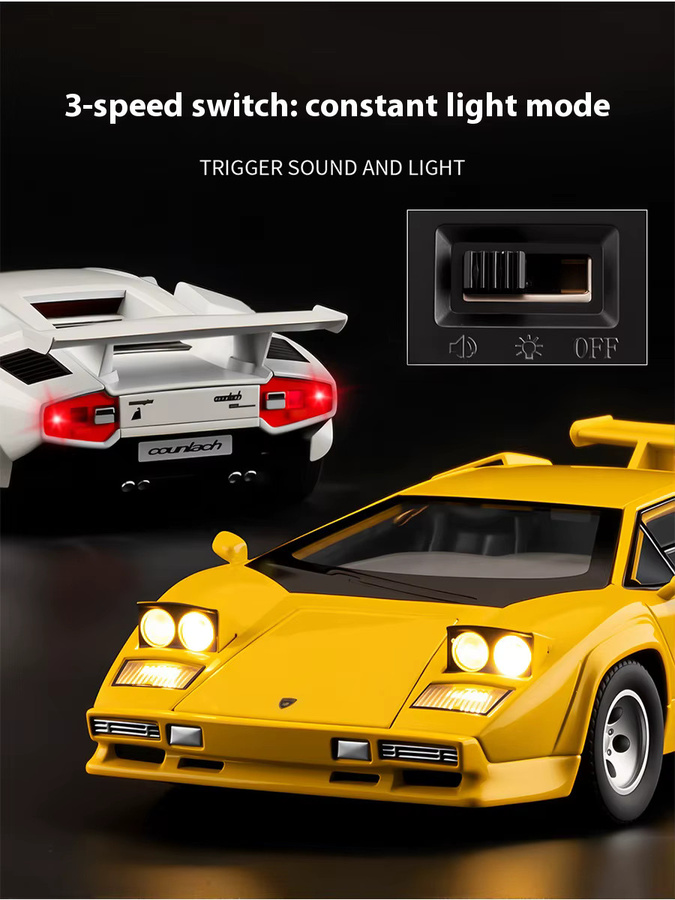 Maisto LP500S Legierungsmodellspielzeug, 1:24, Gelb, Metall - Bild 6