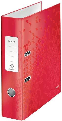 Leitz Lever Arch Ordner DIN A4 in Rot mit 80 mm Rückenbreite und 2 Bügeln - Bild 1