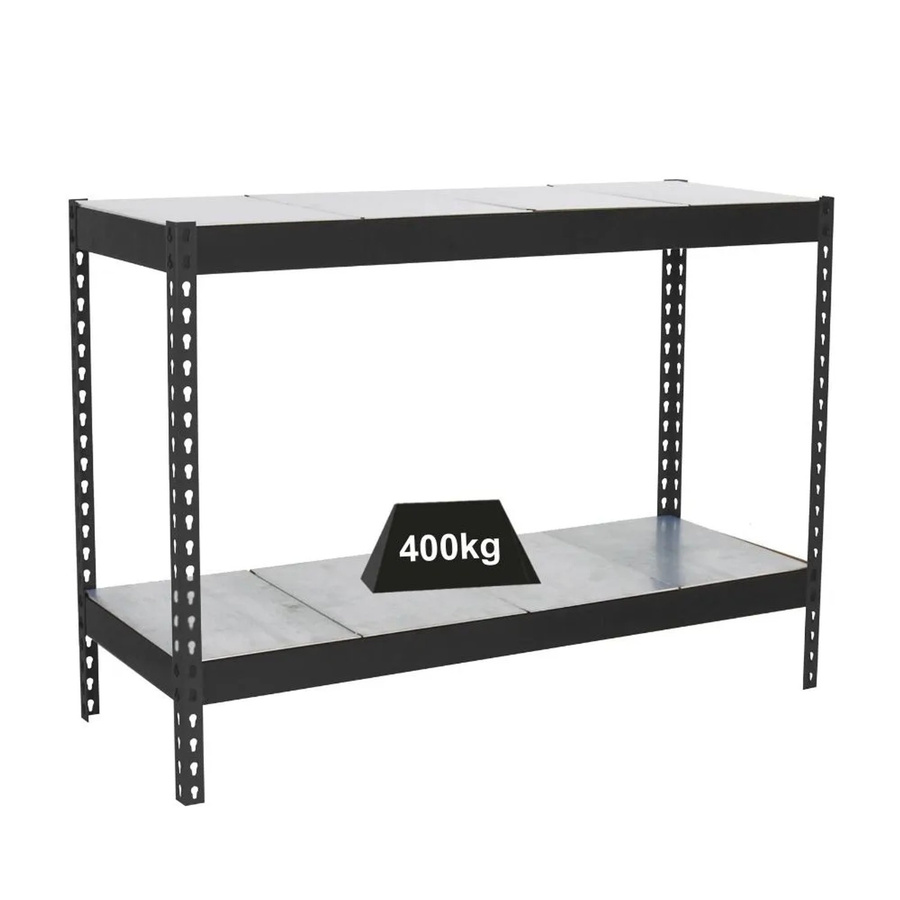 PROREGAL Schwerlastregal Mini Metal Yeti Two in Anthrazit, H x B x T: 90 x 120 x 60 cm - Bild 2