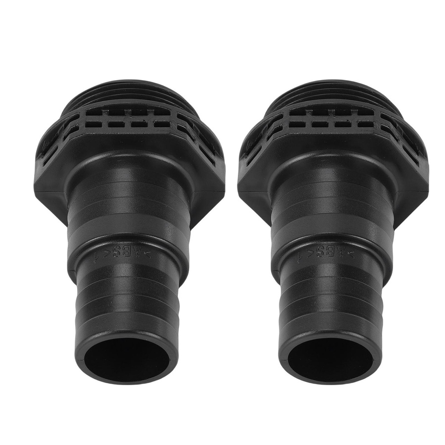 Koogeelife 2er Set Pumpenanschlüsse Adapter aus ABS für Sandpumpen und Pool Spa, Schwarz, Durchmesser: 32 mm - Bild 3