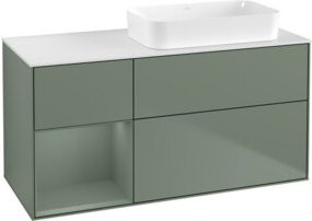 V&B Waschtischunterschrank Finion mit Wandbeleuchtung, Breite: 120 cm, Tiefe: 60 cm, Lackiert - Bild 1