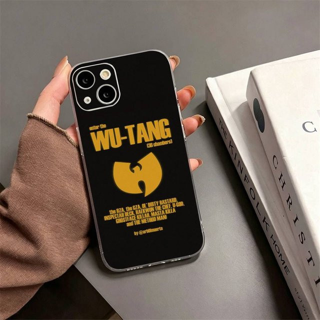 Wu-Tang Clan Ultra Handyhülle für Apple iPhone 17, 16, 15, 14, 13, 12, 11 (Plus, Pro, Max), weiche transparente Hülle, Schwarz - Bild 1