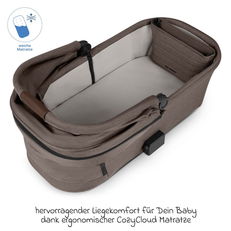 ABC Design Kombikinderwagen Salsa 5 Air inkl. Babywanne und Sportsitz in Nature Brown - Bild 6