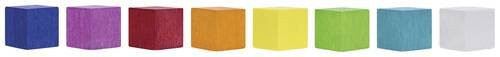 Magnetoplan Magnet Design Wood Series Würfel Multicolor B/T/H: 2 cm x 2 cm x 2 cm - Bild 1