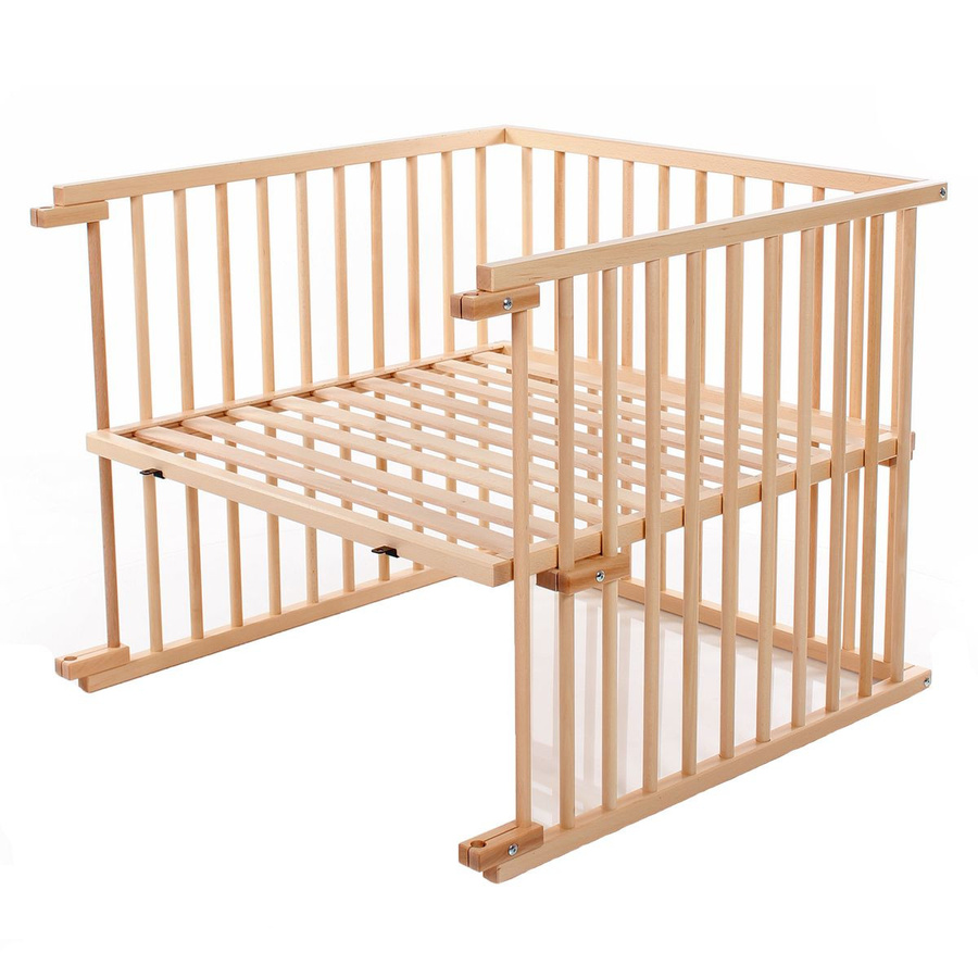 Babybay Kinderbettumbausatz für Beistellbett Original in Natur lackiert - Bild 1