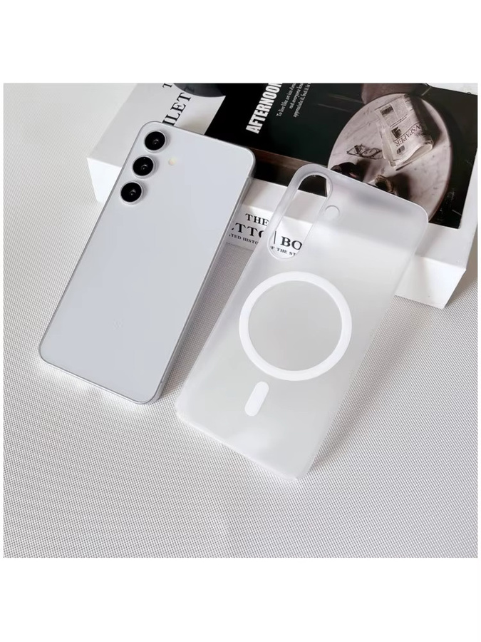 Magnetische Handyhülle in Transparent Matt für Samsung Galaxy S26 Ultra, S26 Plus, S26 Edge mit kabelloser Ladefunktion - Bild 5