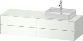 Duravit Waschtischunterschrank White Tulip in Weiß Hochglanz, B/T: 160 x 55 cm - Bild 1