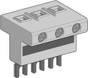 Schneider Electric Anschlußblock GV1G09 in Grau - Bild 1
