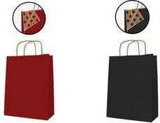 agipa Geschenktüte aus Kraftpapier in Rot mit Tragekordel, B: 24,0 cm, H: 31,0 cm - Bild 1