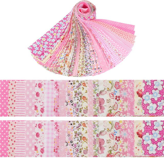40 Stück WENYUYA Gelee-Rollen aus reiner Baumwolle in Rosa für DIY-Bastelprojekte und gesteppte Kissen - Bild 1