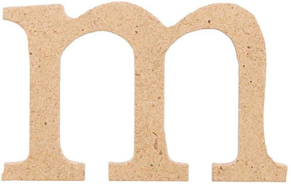 Rico Design Kleinbuchstabe M aus MDF Holz