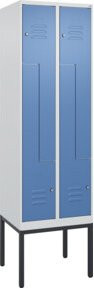 C+P Z-Spind Classic PLUS Spind mit 4 Fächern und Zylinderschloss, Gestell aus Stahl, B/T/H: 60 x 50 x 212 cm - Bild 1
