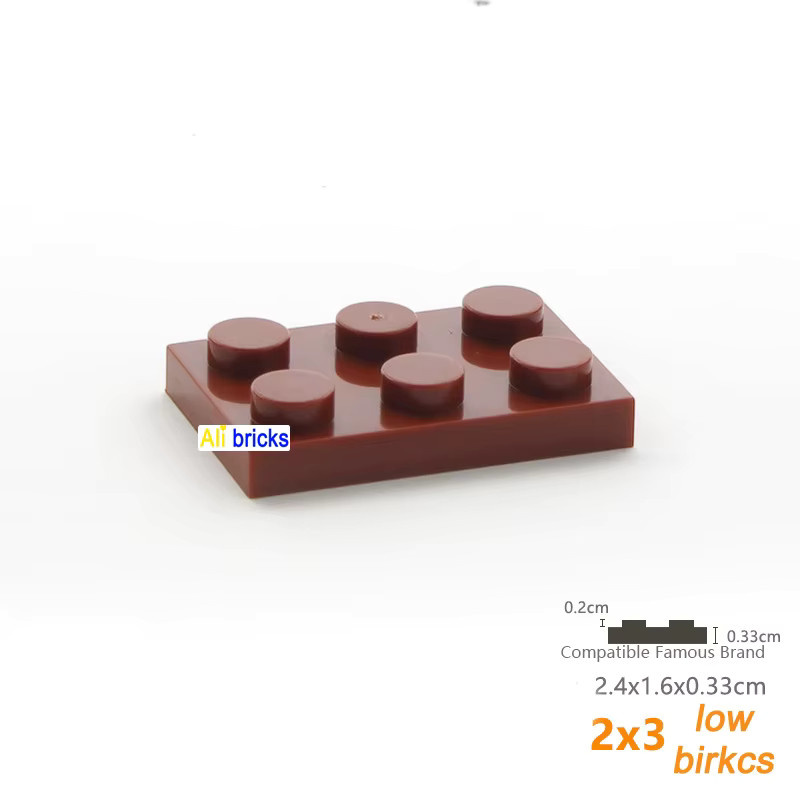 JIAJIALE DIY Bausteine Nachfüllpack mit 100 dünnen Zahlen Bricks in 12 Farben, kompatibel mit gängigem Spielzeug, Bunt und Anthrazit - Bild 1