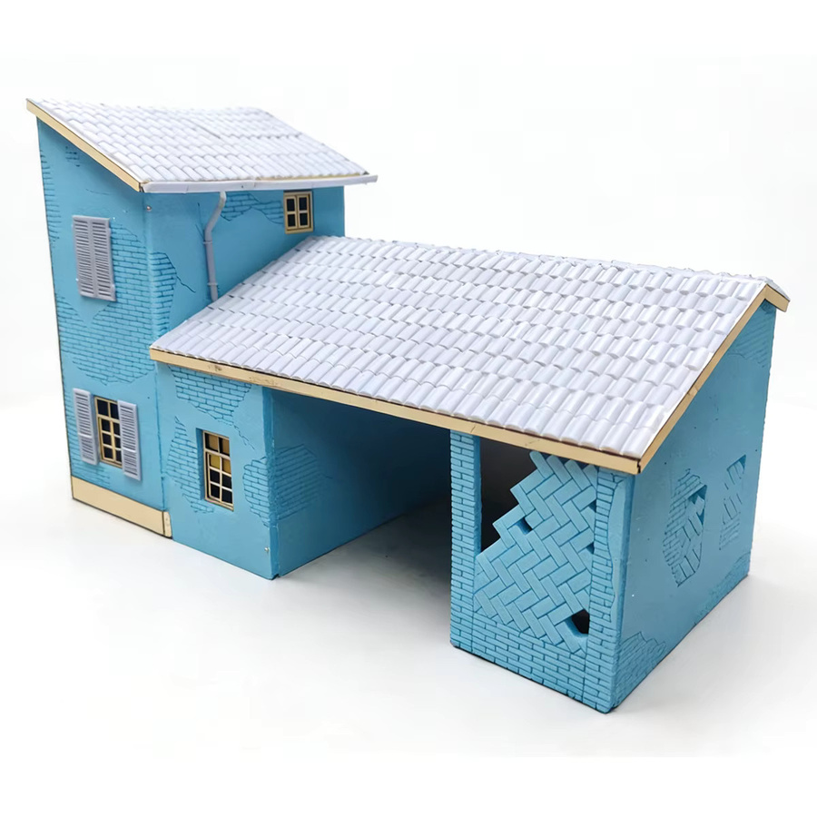 CorMake Architekturmodell-Bausatz Zweistöckiges Haus Villa Residenz, Maßstabsmodell-Bausatz, 1:35 - Bild 5