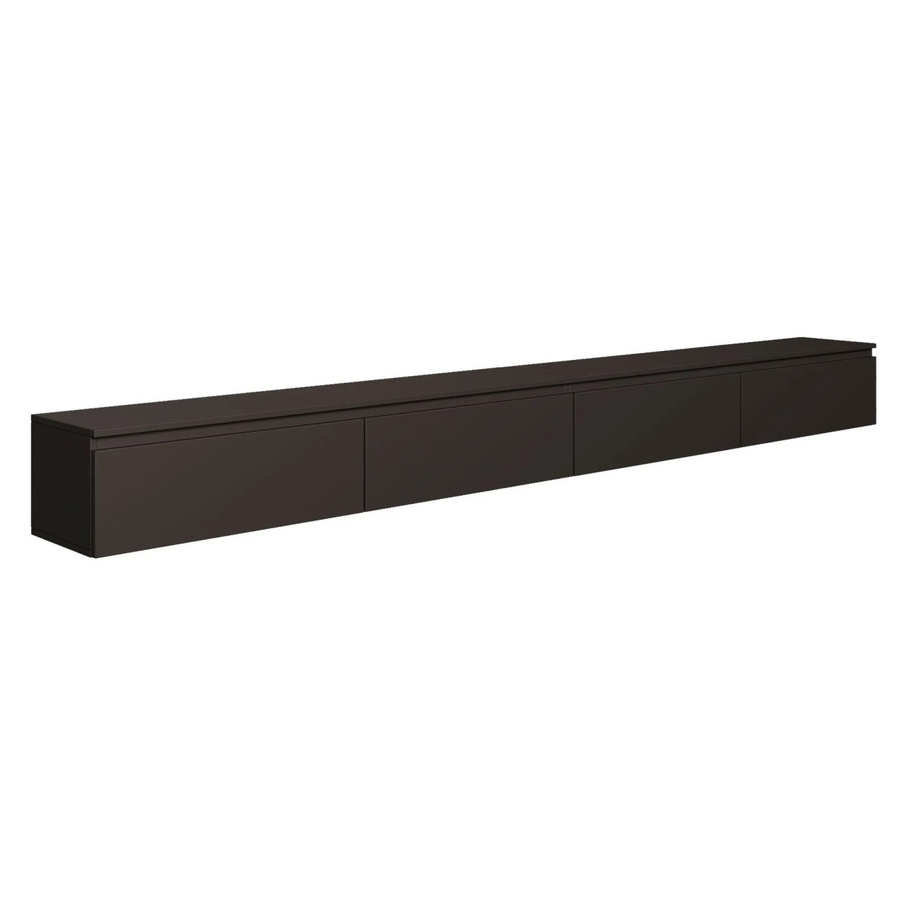 Selsey TV-Hängeboard Bemmi in Schwarz, minimalistisches Design, Breite: 300 cm, Höhe: 31,8 cm, Tiefe: 28,4 cm - Bild 2
