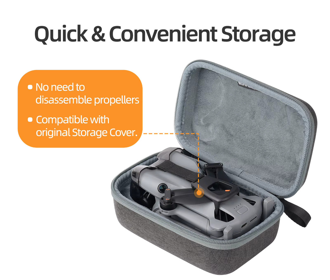 SZKOSTON Schutzhülle für DJI Mini 5 Pro, wasserdichte Hard Shell Box, grau - Bild 4