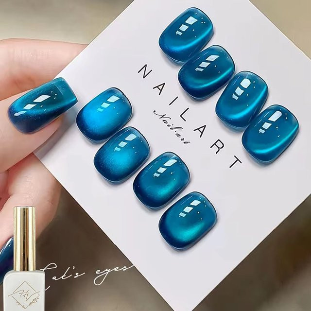 MISS SHAKA Gel Nagellack, Dunkelblauer Glitzer, 12 ml - Bild 1