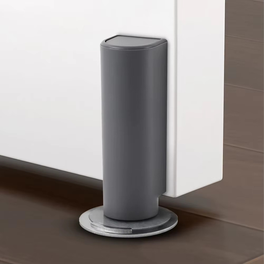 Magnetischer Türstopper aus Edelstahl in Schwarz ohne Stanzen mit Saugnapf und Touch-Funktion - Bild 3