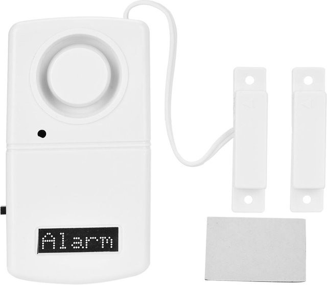 CosyHome Drahtloser Magnetischer Sensor für Fenster und Türen mit 120dB Alarm in Weiß - Bild 1