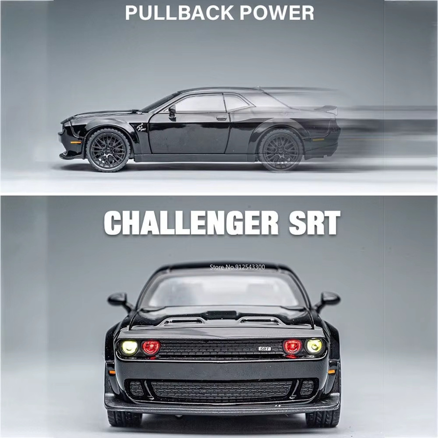 RMZ city Hellcat Automodell, 1:32 Maßstab, mit Licht und Sound, lila - Bild 4