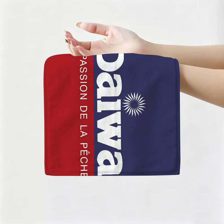 D-Daiwa Angelhandtuch aus Polyester-Baumwolle in Multicolour, hautfreundliches Handtuch mit Grafikdesign - Bild 4