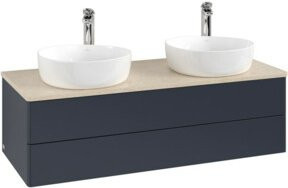 V&B Waschtischunterschrank Antao mit Beleuchtung und lackierter Oberfläche, B/T/H: 120 x 50 x 50 cm - Bild 1