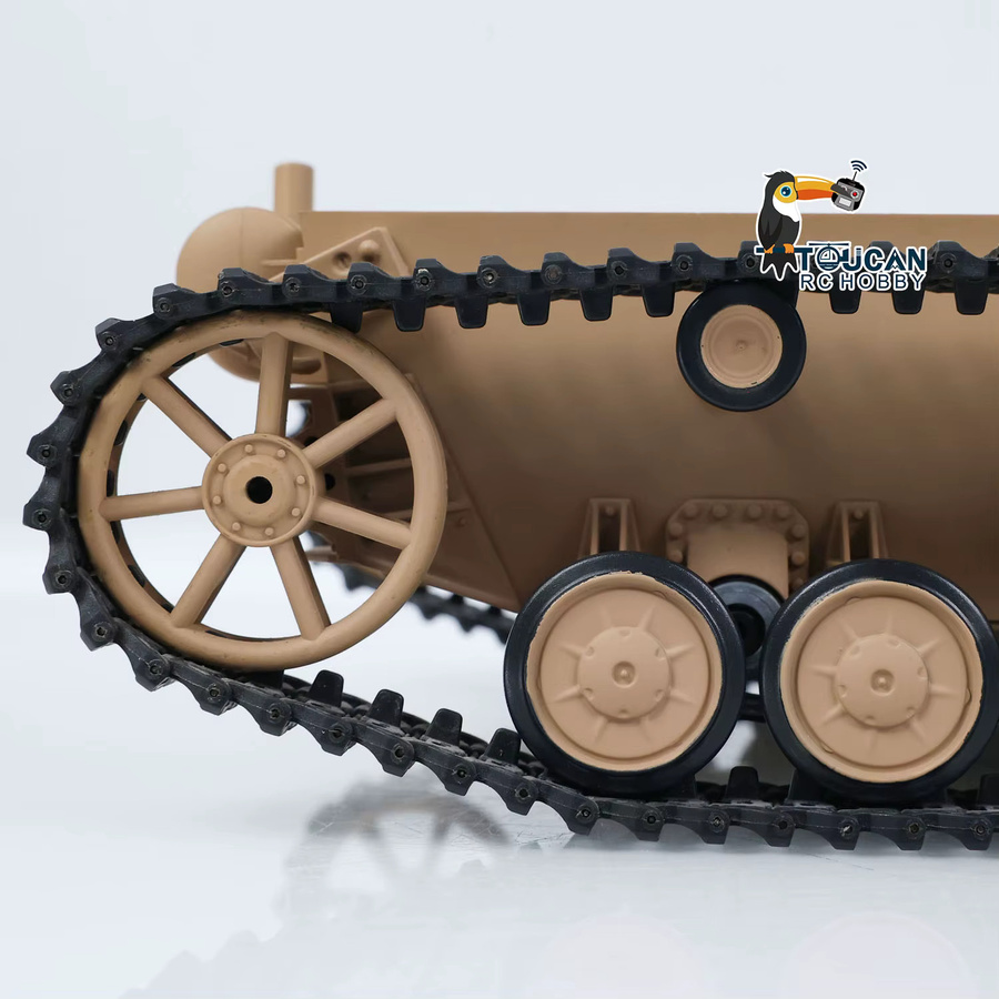 Heng Long Panzer IV F RC Panzer, 1/16, Fahrgestell mit Kunststoffketten Rädern - Bild 3