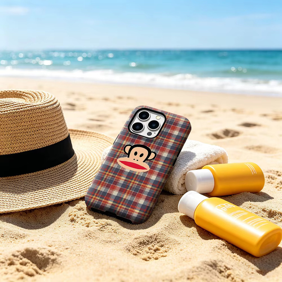 CaseChic MagSafe Schutzhülle für iPhone 17 16 15 14 Plus Pro Max mit Paul Frank Kariertem Design in Multicolour und Stoßfestem Bumper - Bild 5