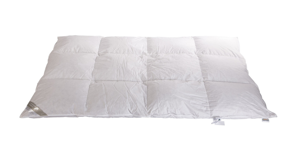 Betten Hofmann Winter Hochsteg Daunendecke mit 100% Daunen, Weiß, B/T: 135 x 200 cm - Bild 1