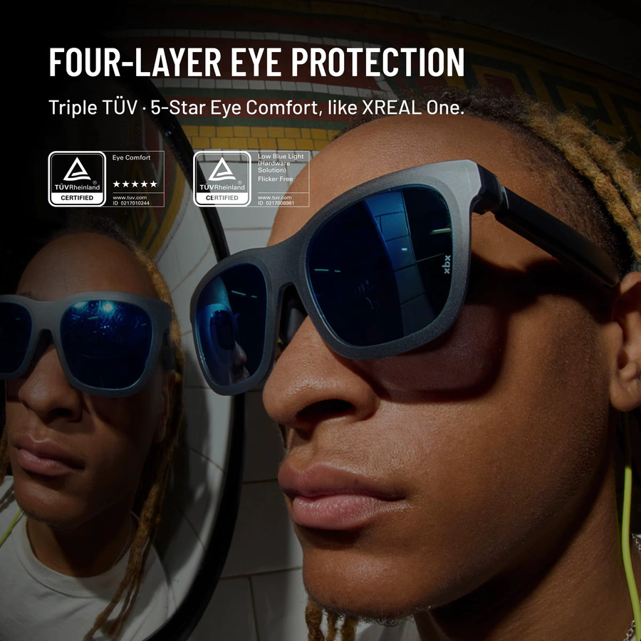 XREAL XBX A01+ AR-Brille in Schwarz mit 147 Zoll Großbildschirm für Filme und Gaming - Bild 2