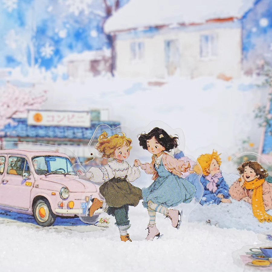 Etori Life Friends Gathering Retro Cute Girl Aufkleber, Multicolour - Bild 2