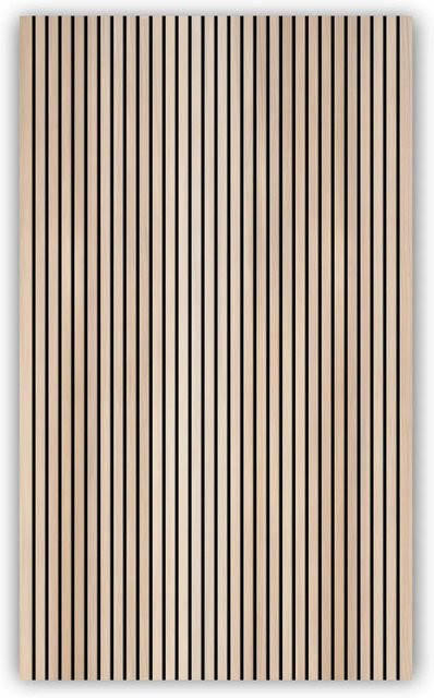 Walllux Duschrückwand Holzoptik Streifen aus Alu-Verbund, Farbe: Braun/Beige, B/H: 150 x 255 cm, Dicke: 3 mm - Bild 1
