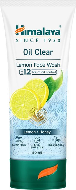 Himalaya Fresh Start Oil Clear Face Wash Zitrone, 50 ml, Fettige Haut - Bild 1