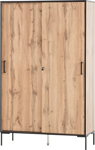 Schildmeyer Hochschrank Serie 2000 Eiche Landhaus, B/T/H: 100,1 x 41,0 x 163,8 cm - Bild 1
